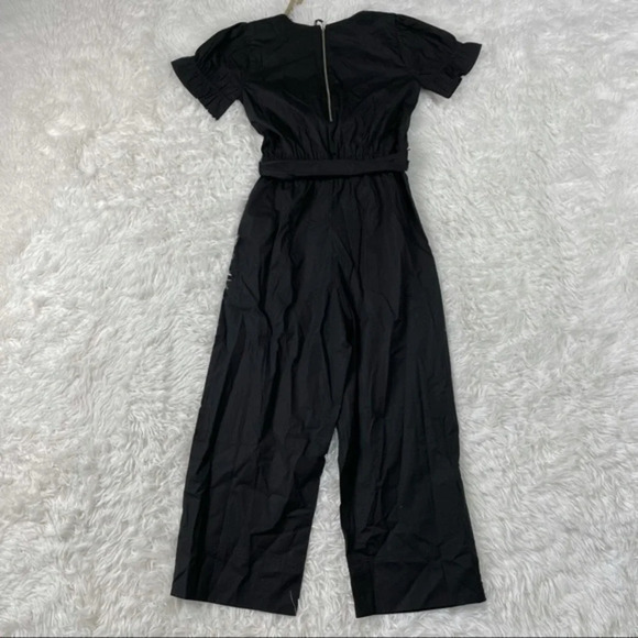 New J Crew Ruffle stretch Cotton Poplin jumpsuit - Picture 4 of 9